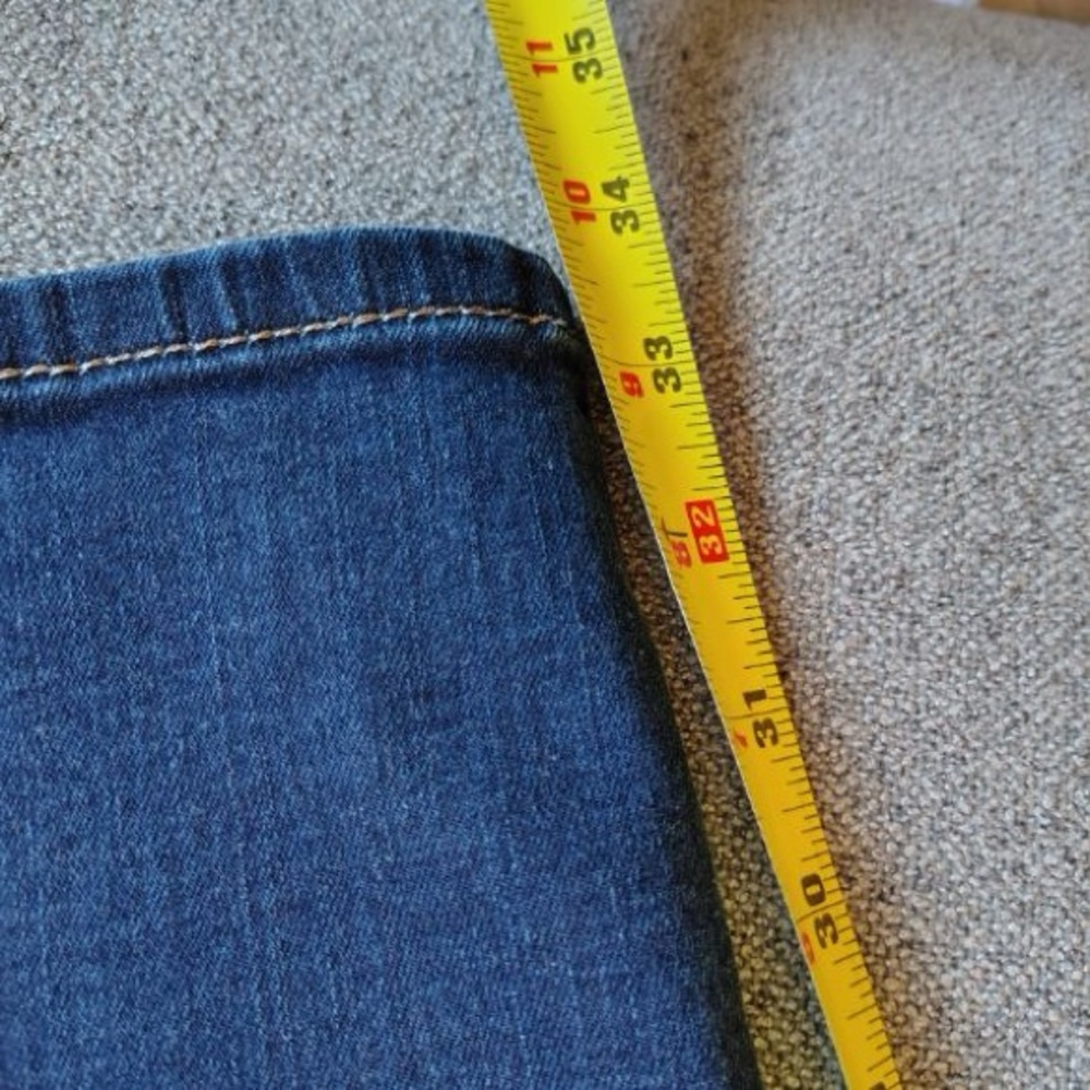 BKE Payton Blue Jeans Women 29x34 Heavy Stitch Low Rise Bootcut Flare Dark Wash - Picture 14 of 14